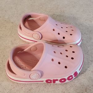 Pink Crocs